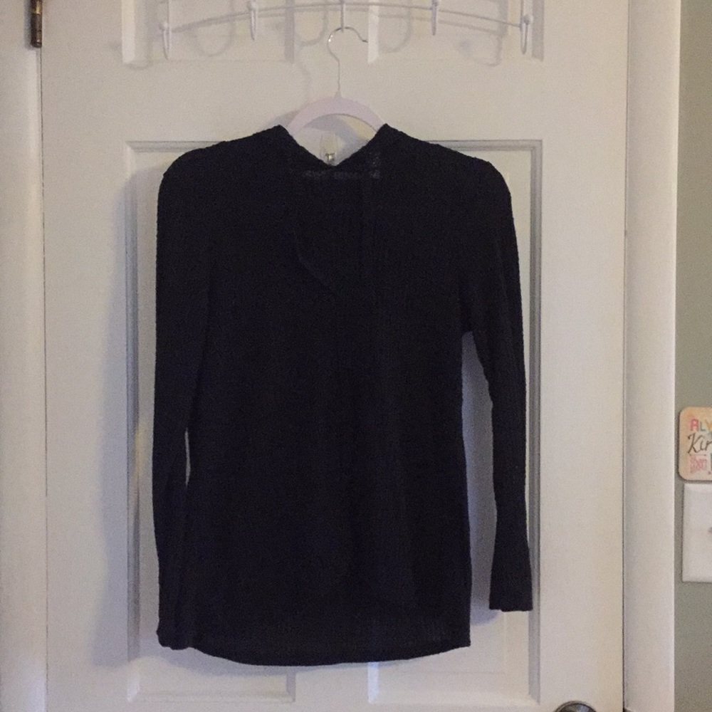 Quilted Black Hoodie